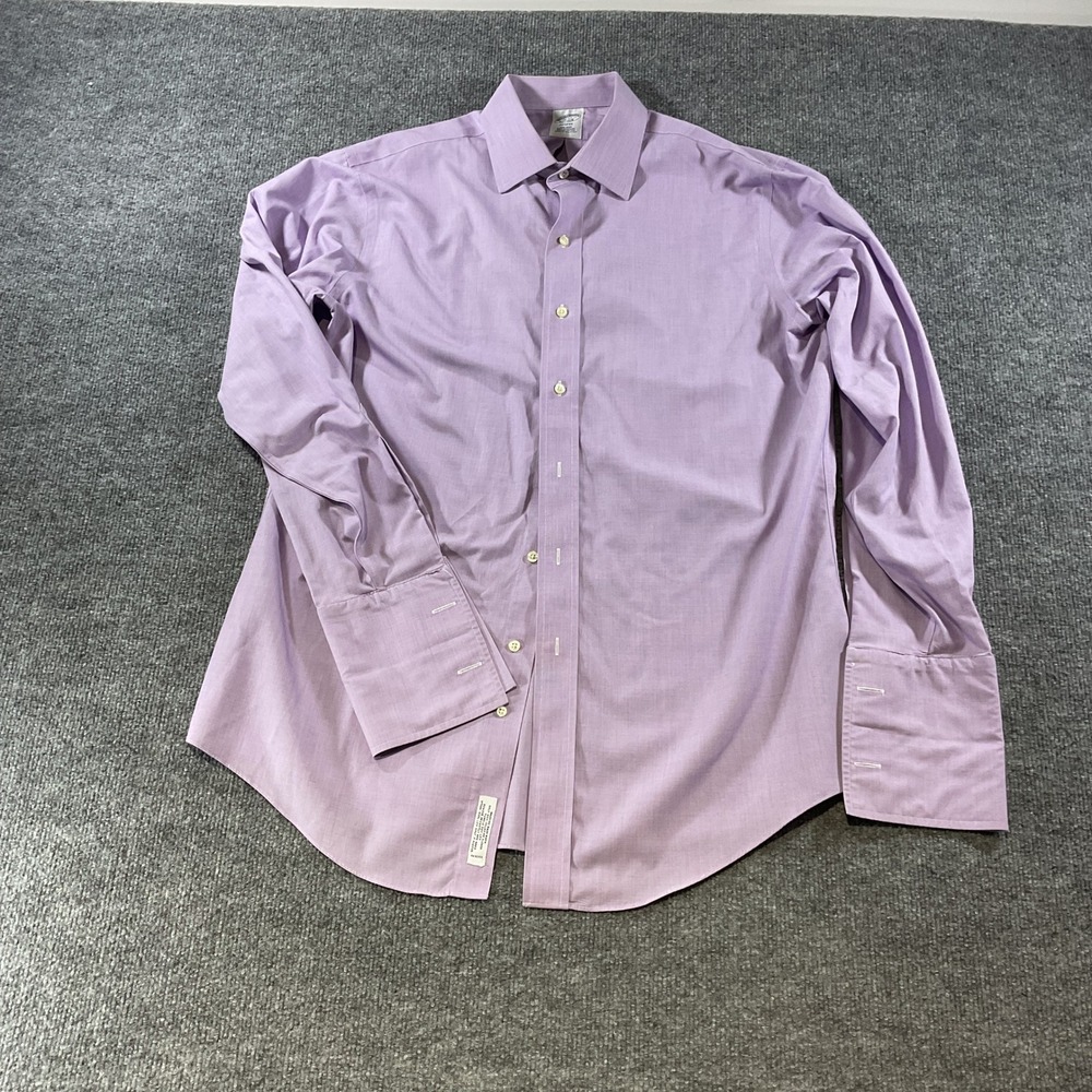 Brooks Brothers Regent Non-Iron Supima Cotton French Cuff Dress Shirt 16-34